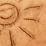 sun in sand